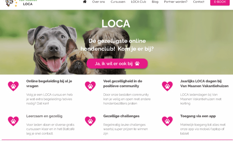 Puppypower cursus van Maanen LOCA - Spelenderwijs je pup opvoeden!